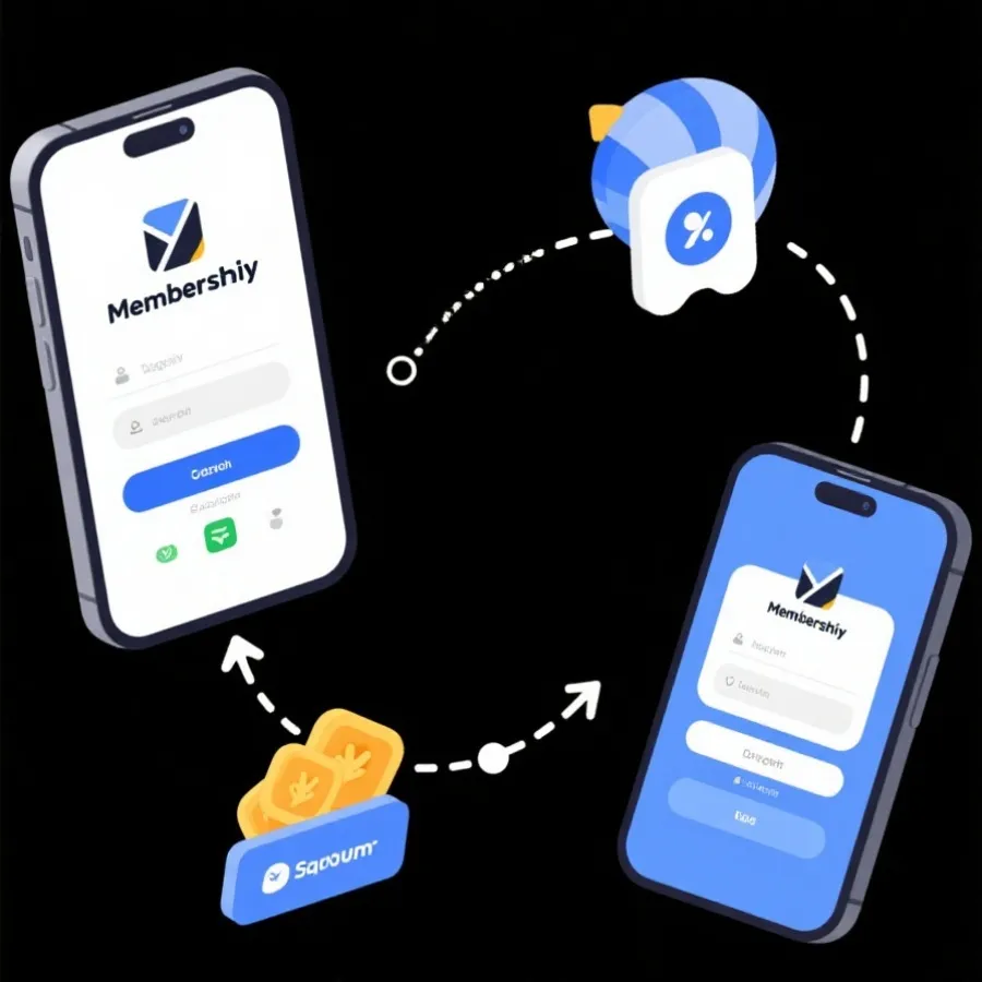 会员福利使用场景示意图